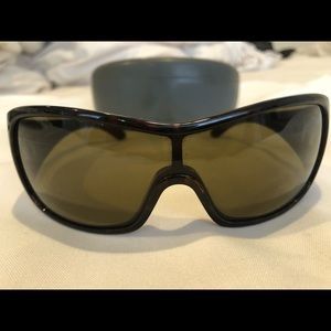 Miu Miu Vintage Dark Brown Tortoise Sunglasses - Made In Italy